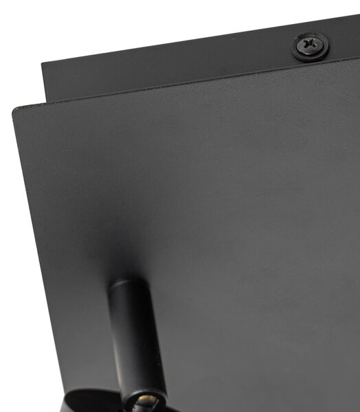 Spotlight inteligent pentru baie negru pătrat IP44 inclusiv 2 Wifi GU10 - Ducha