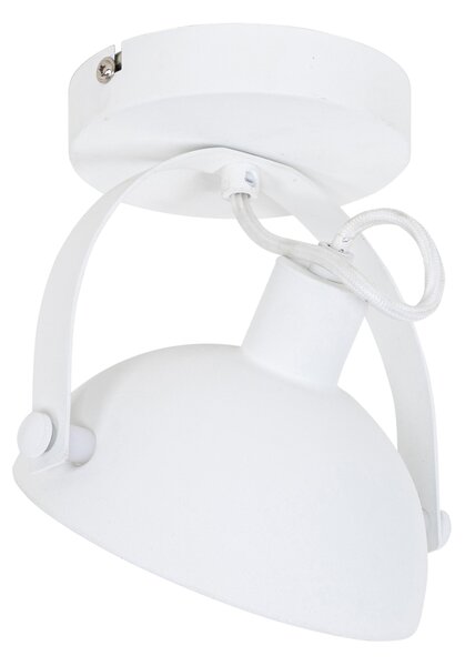 Plafoniera industriala alba cu argintiu 15 cm ajustabila - Magnax