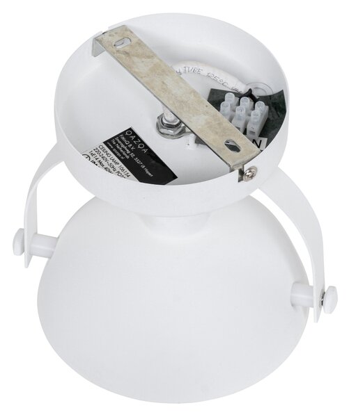 Plafoniera industriala alba cu argintiu 15 cm ajustabila - Magnax