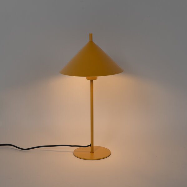 Lampă de masă de design galbenă - Triangolo