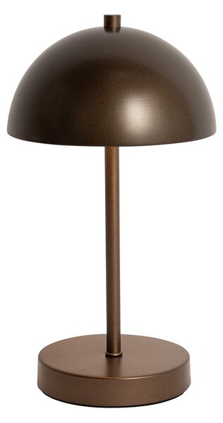 Lampă de masă de exterior bronz închis reîncărcabilă cu LED inclus, cu 3 trepte de intensitate luminoasă - Keira