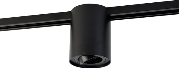 Spot modern negru pe șină monofazată - Iconic Rondoo Up