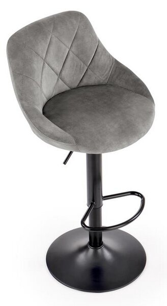 Scaun bar H101, gri, 47x45x106 cm
