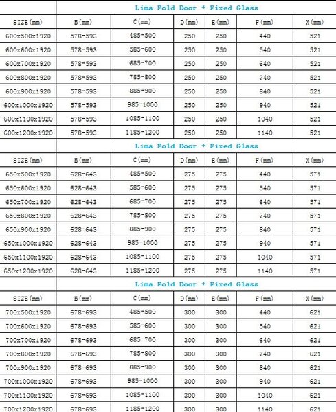 Mexen Lima, cabina de dus 60 (usa) x 50 (perete) cm, sticla transparenta 6mm, profil cromat, 856-060-050-01-00