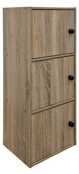 Dulap cu 3 usi, Wirdia, Stejar, 24x30.5x71.5 cm