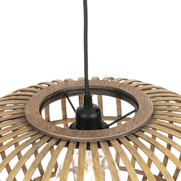 Lampă suspendată orientală din bambus 44 cm - Amira