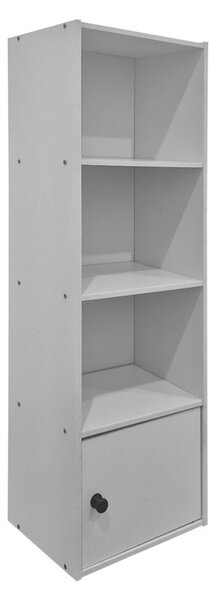 Biblioteca, Lenobia, Alb, 24x30.5x95 cm