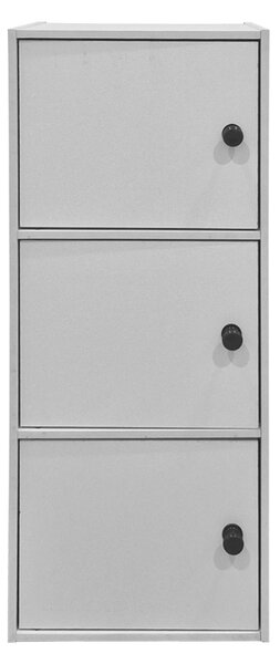 Dulap cu 3 usi, Wirdia, Alb, 24x30.5x71.5 cm