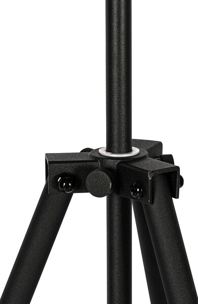 Lampă de podea industrială cu trepied neagră 50 cm reglabilă - Hanze