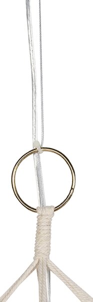 Lampă suspendată rustică Macramé 90 cm - String
