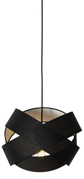 Lampă modernă suspendată neagră - Cloth