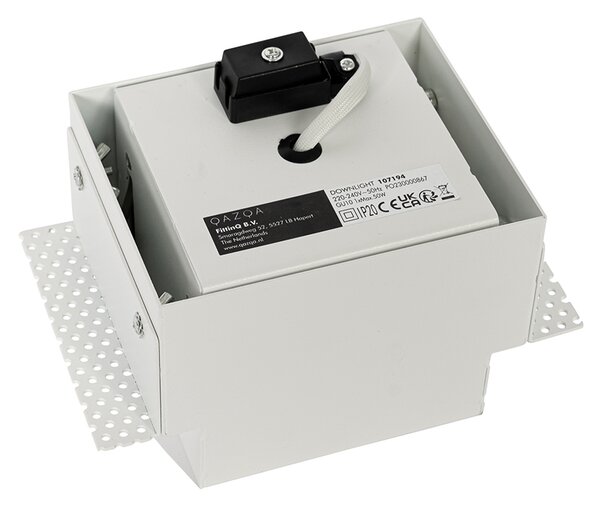 Spot integrat alb GU10 AR70 fără rama - Oneon