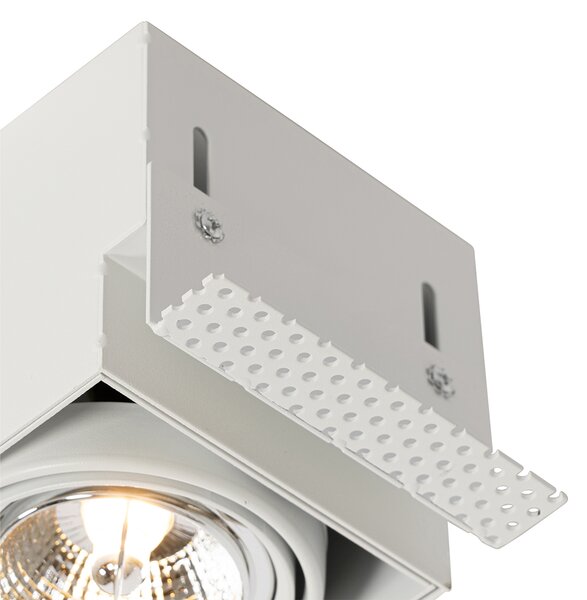 Spot integrat alb GU10 AR70 fără rama - Oneon