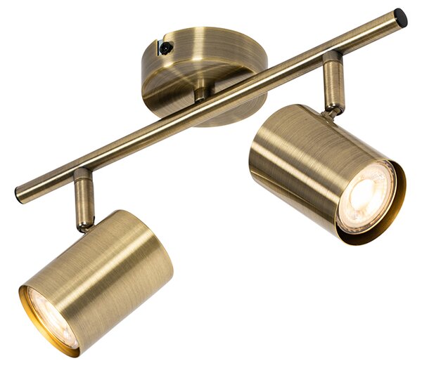 Spot modern bronz reglabil cu 2 lumini - Jeana