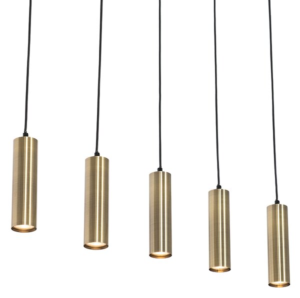 Lampă modernă cu pandantiv bronz cu 5 lumini - Jeana