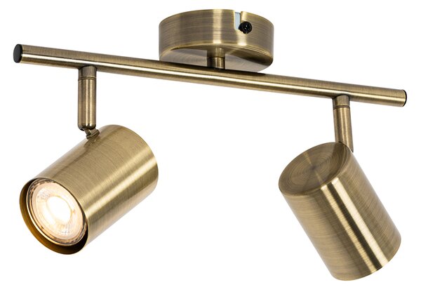 Spot modern bronz reglabil cu 2 lumini - Jeana