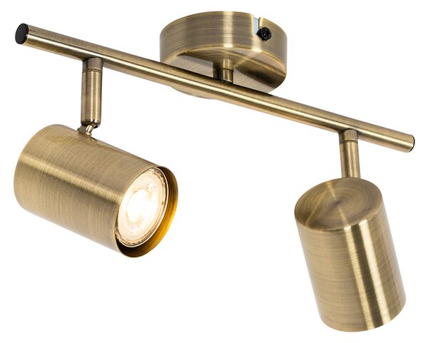 Spot modern bronz reglabil cu 2 lumini - Jeana