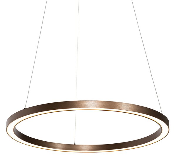 Lampă suspendată bronz 60 cm inclusiv LED cu dimmer pe 3 trepte - Girello