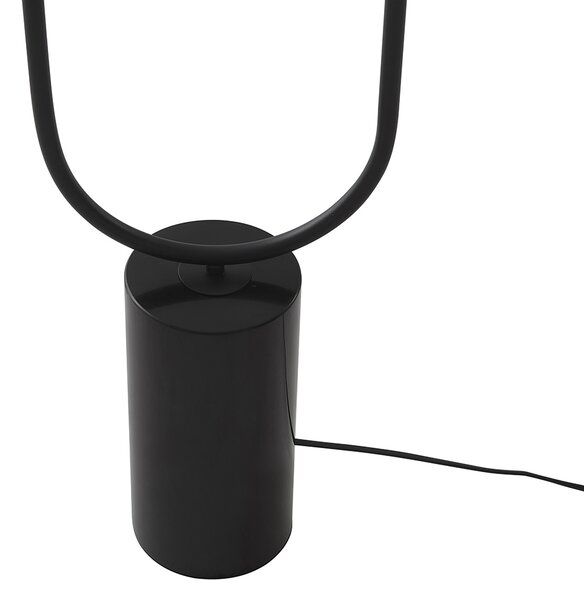 Lampă de podea Art Deco neagră cu sticlă fumurie cu 2 lumini - Rid