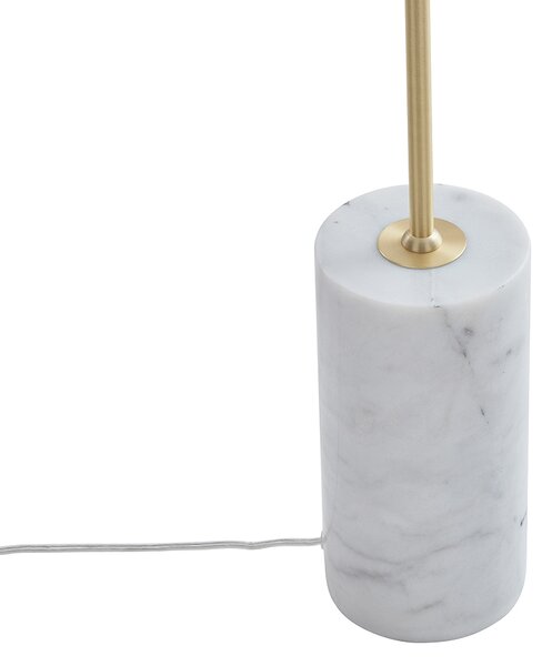 Lampă de podea Art Deco din alamă cu sticlă transparentă - Rid