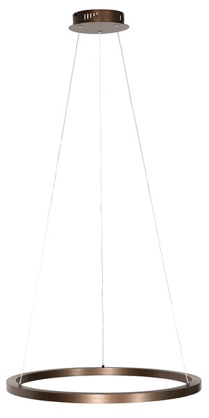Lampă suspendată bronz 60 cm inclusiv LED cu dimmer pe 3 trepte - Girello
