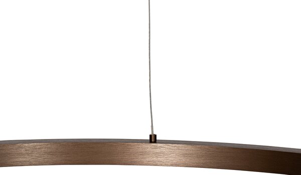 Lampă suspendată bronz 80 cm incl. LED cu 3 trepte de intensitate luminoasă - Girello