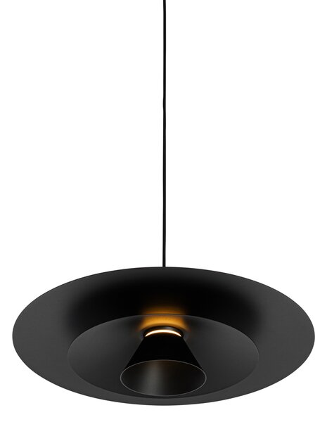 Lampă pendant de design neagră incluzând LED cu dimmer în 3 trepte - Pauline