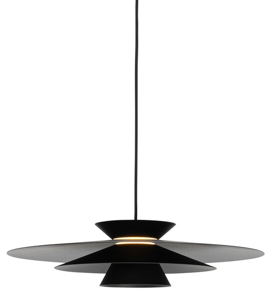 Lampă pendant de design neagră incluzând LED cu dimmer în 3 trepte - Pauline