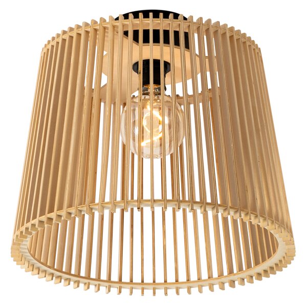 Plafoniera exterioara rustica din lemn IP44 - Jayla