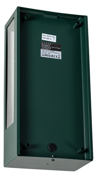 Aplică de perete exterioară verde închis cu senzor de amurg IP44 - Rotterdam