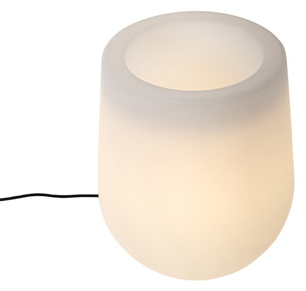 Lampă de podea pentru exterior ghiveci alb IP44 - Flowerpot