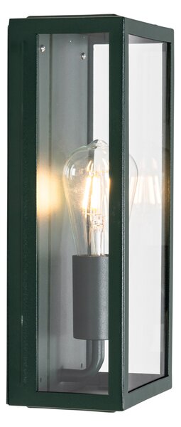 Lampă de perete exterioară industrială verde închis cu sticlă IP44 - Rotterdam