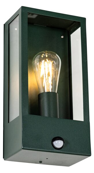 Lampă de perete exterioară verde închis cu senzor de mișcare IP44 - Rotterdam