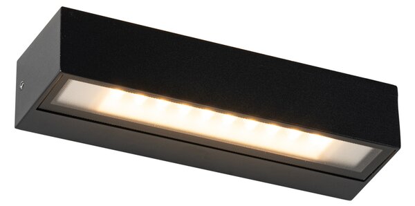 Aplică modernă neagră cu LED IP65 - Steph