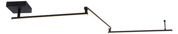 Plafoniera neagră 150,8 cm inclusiv LED reglabilă cu 3 trepte de luminozitate - Annuschka