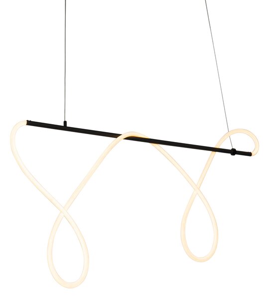 Lampă suspendată de design neagră cu LED cu dimmer în 3 trepte - Danisha