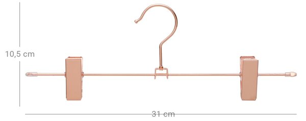 Set umerase metalice Songmics Auriu 31x10.5 cm