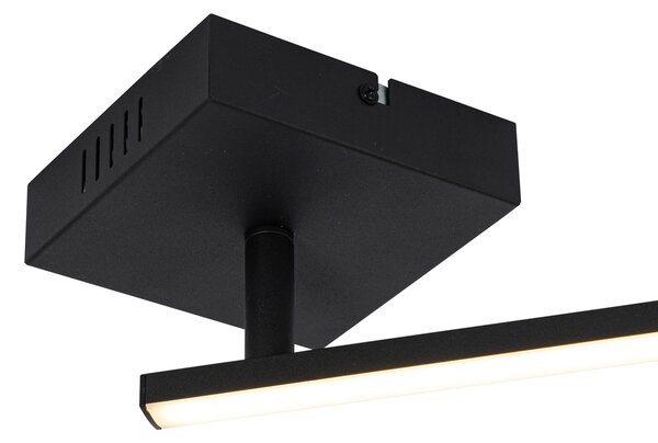 Plafoniera neagră 150,8 cm inclusiv LED reglabilă cu 3 trepte de luminozitate - Annuschka
