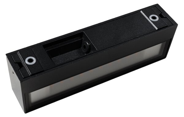 Aplică modernă neagră cu LED IP65 - Steph