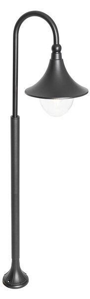 Lămpă de exterior inteligentă neagră 125 cm IP44 cu Wi-Fi A60 - Daphne