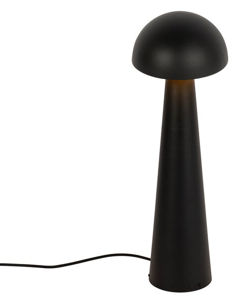 Lampă de podea pentru exterior neagră 65 cm - Mushroom