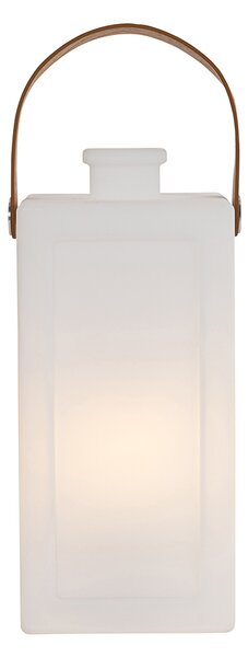 Set de 2 lămpi de masă albe cu efect de flacără reîncărcabile IP44 - Stard
