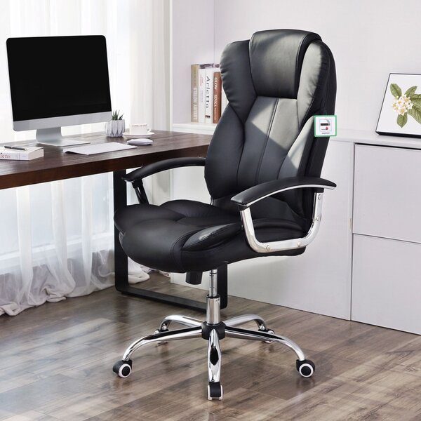 Scaun de birou Songmics Negru 69.5x60x128.5 cm