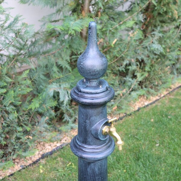 Cișmea de grădină aluminiu Flora, gri