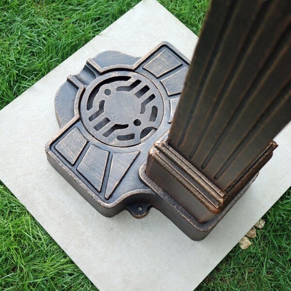 Cișmea de grădină aluminiu Nara, negru-bronz