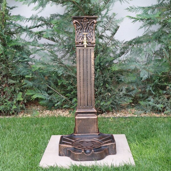 Cișmea de grădină aluminiu Nara, negru-bronz