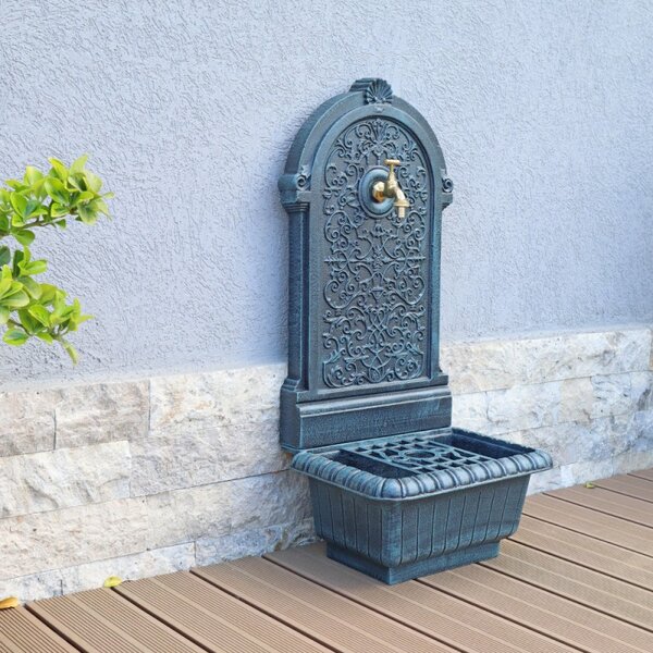 Cișmea de grădină aluminiu Aura, gri