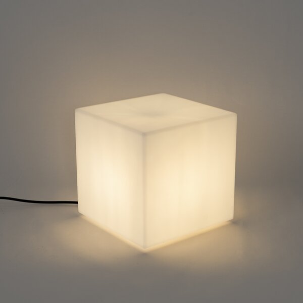 Lampă modernă de exterior albă 30 cm pătrat IP44 - Nura