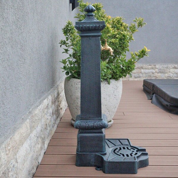 Cișmea de grădină aluminiu Cora, gri antracit
