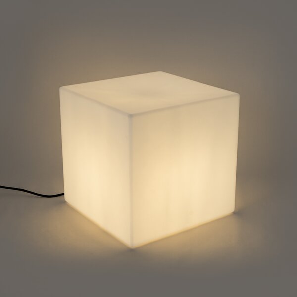 Lampă modernă de exterior albă 38 cm pătrată IP44 - Nura